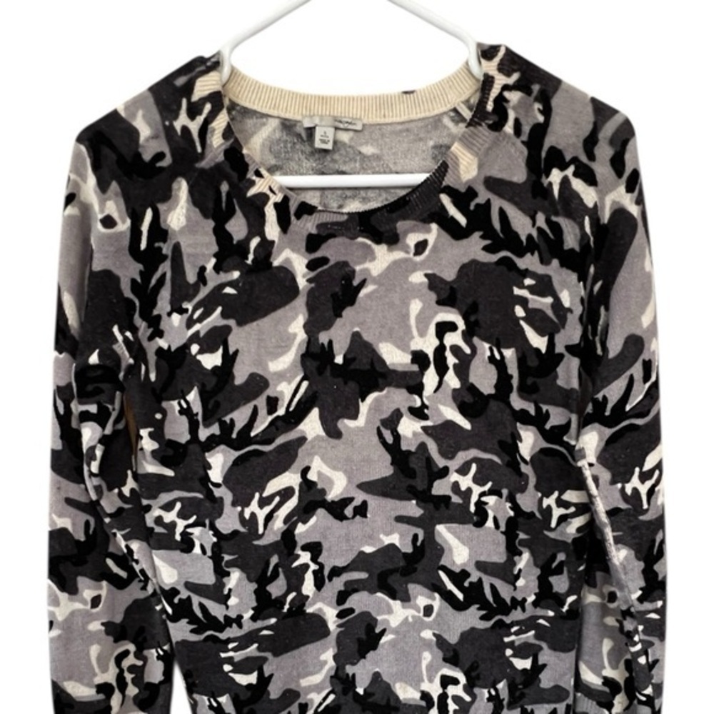 Halogen cashmere Camouflage Sweater